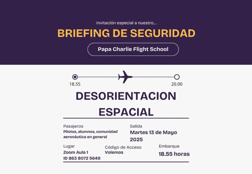 Briefing de seguridad: Desorientación Espacial