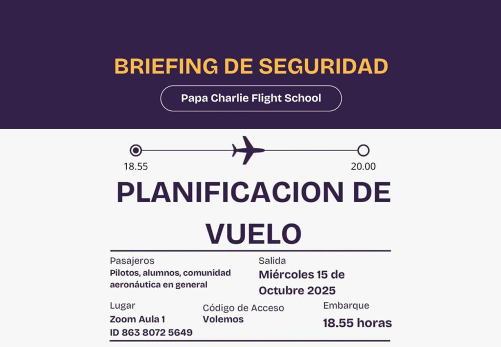 Briefing de Seguridad: Planificación de vuelo
