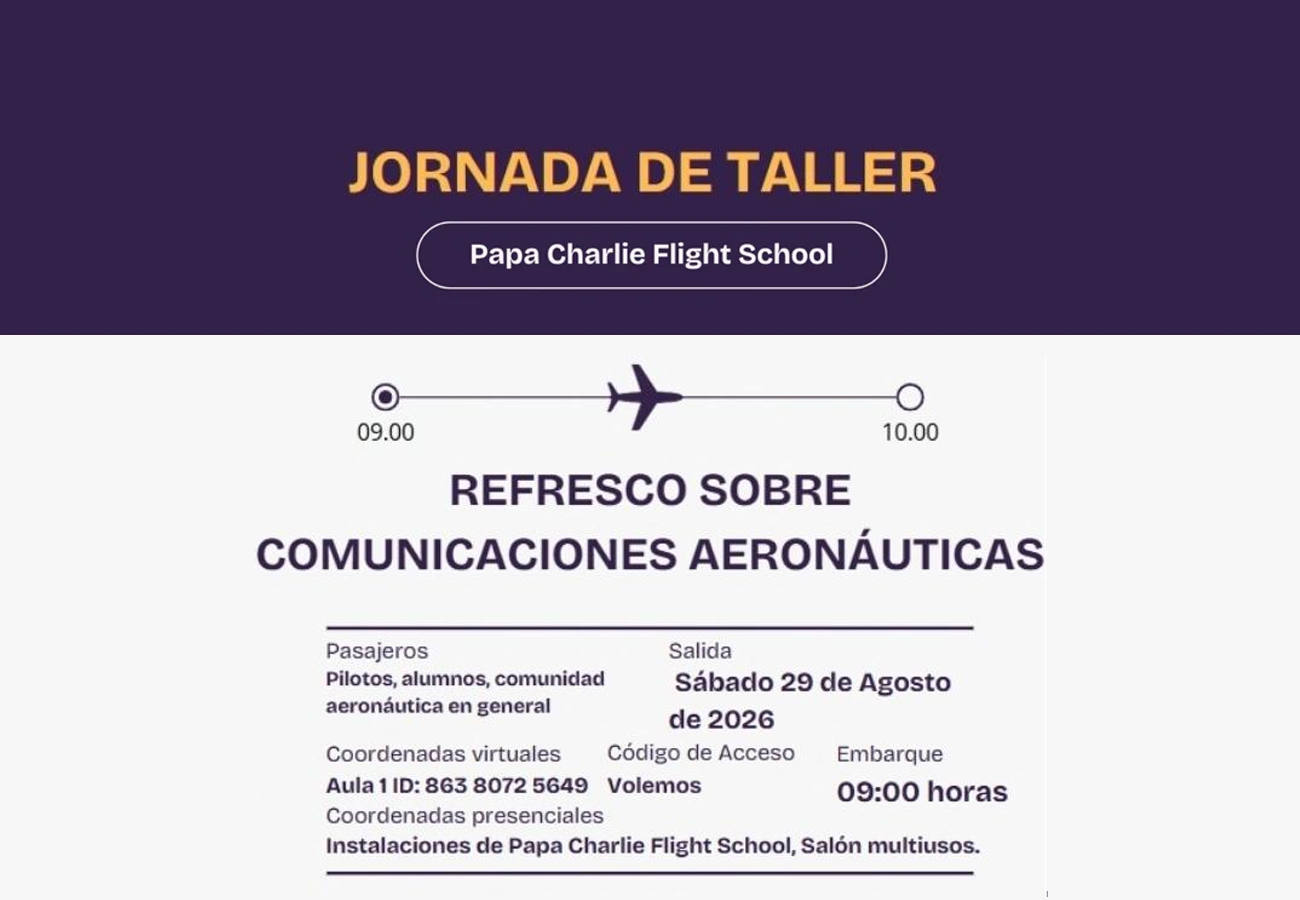 Refresco sobre comunicaciones aeronáuticas